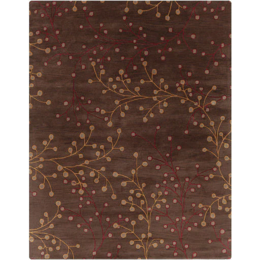 Surya Rugs Athena Collection Dark Brown, Burgundy & Brown Area Rug ATH-5052 - Image 3