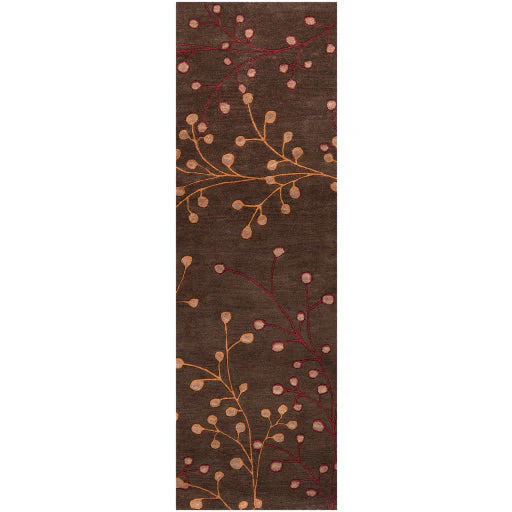 Surya Rugs Athena Collection Dark Brown, Burgundy & Brown Area Rug ATH-5052 - Image 4