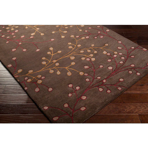 Surya Rugs Athena Collection Dark Brown, Burgundy & Brown Area Rug ATH-5052 - Image 7