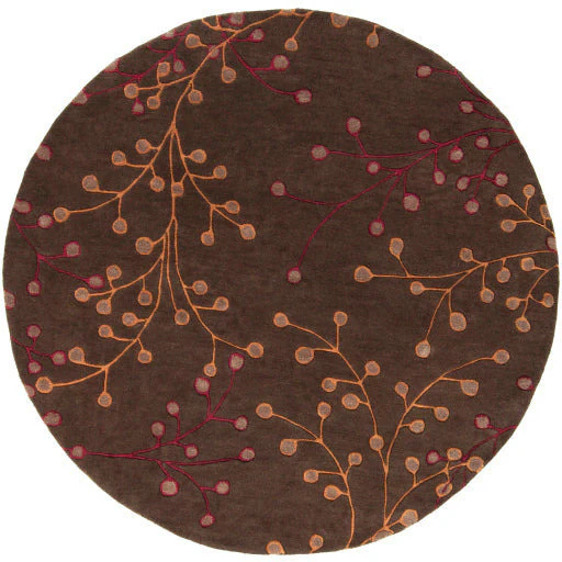 Surya Rugs Athena Collection Dark Brown, Burgundy & Brown Area Rug ATH-5052 - Image 9