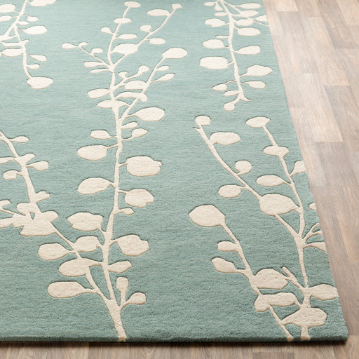 Surya Rugs Athena Collection Seafoam & Ivory Area Rug ATH-5158 - Image 6