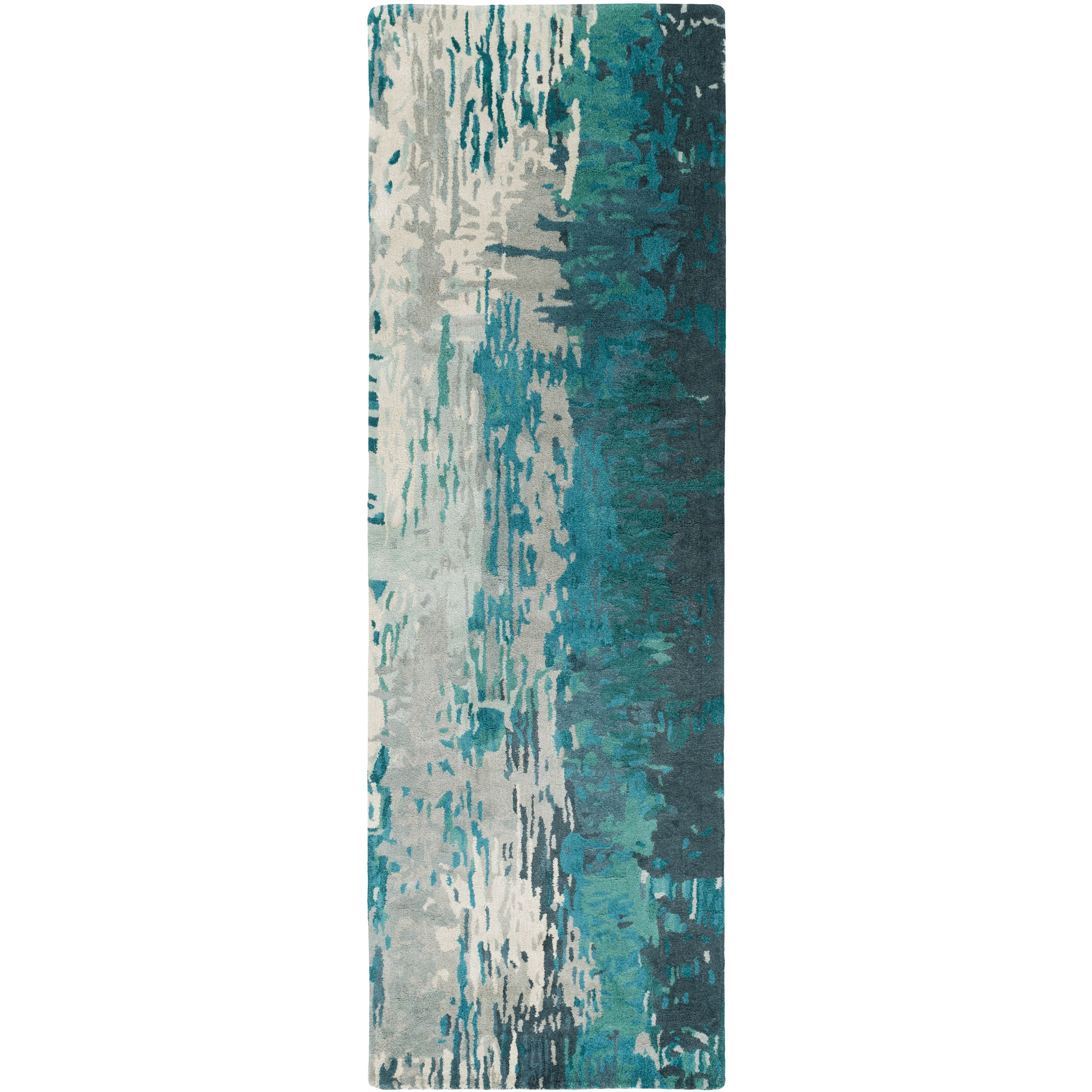 Surya Rugs Banshee Collection Blue, Sage, Light Gray & Off White Area Rug BAN-3343 - Image 4