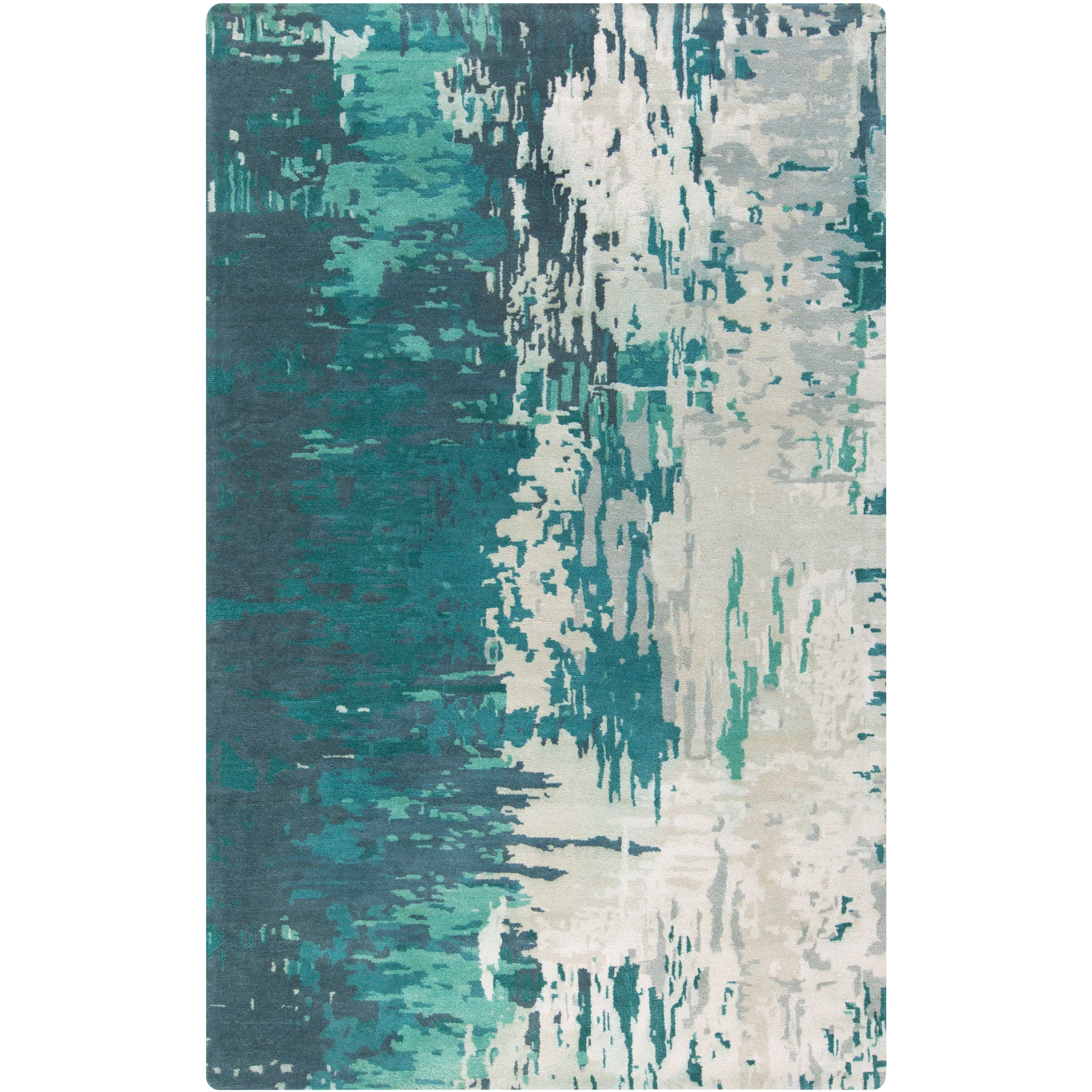 Surya Rugs Banshee Collection Blue, Sage, Light Gray & Off White Area Rug BAN-3343 - Image 5