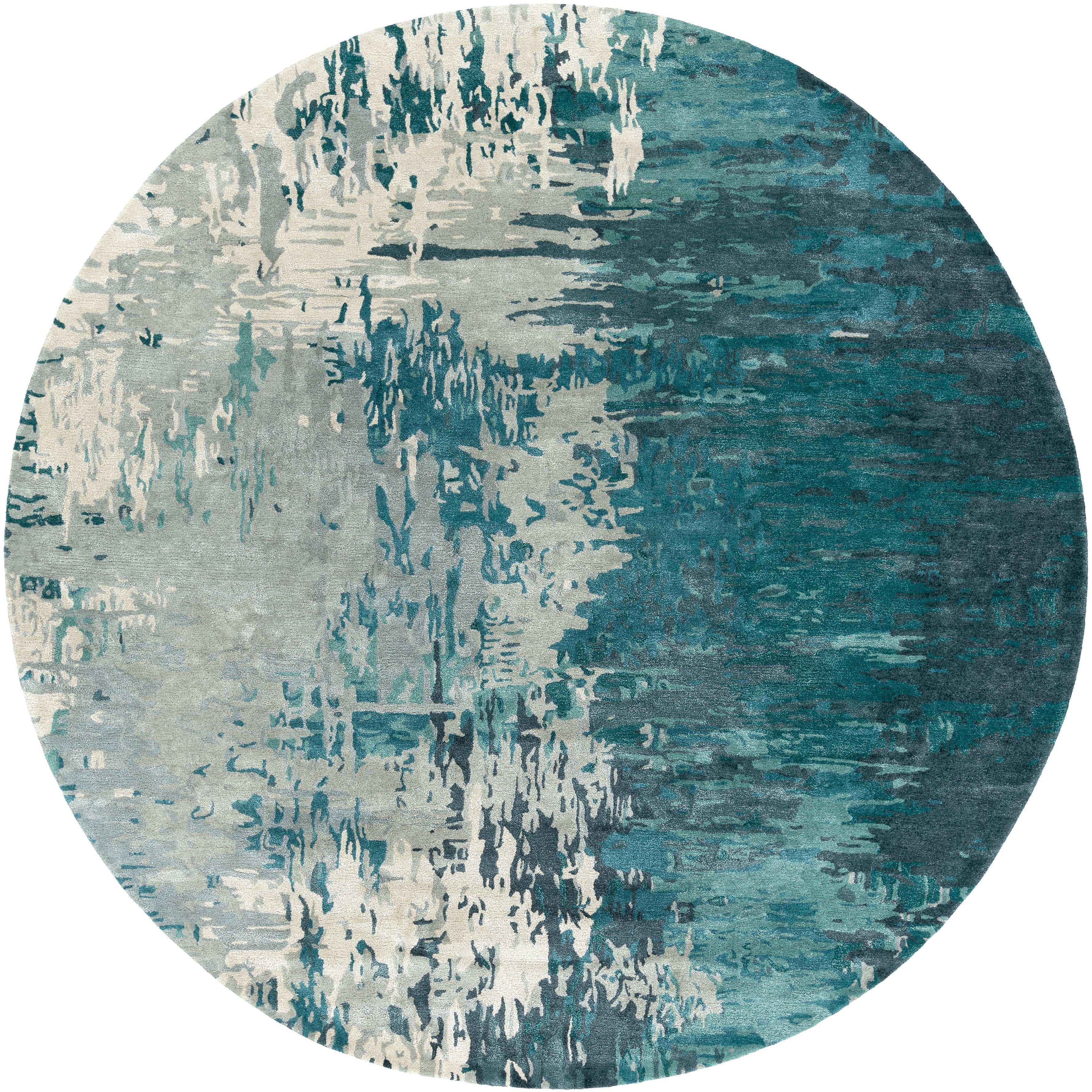 Surya Rugs Banshee Collection Blue, Sage, Light Gray & Off White Area Rug BAN-3343 - Image 7