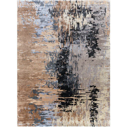 Surya Rugs Banshee Collection Charcoal, Beige, Black, Brown & Gray Area Rug BAN-3399 - Image 2