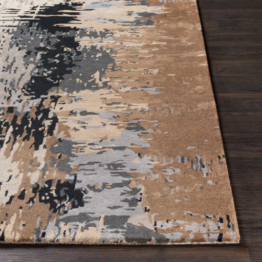 Surya Rugs Banshee Collection Charcoal, Beige, Black, Brown & Gray Area Rug BAN-3399 - Image 4