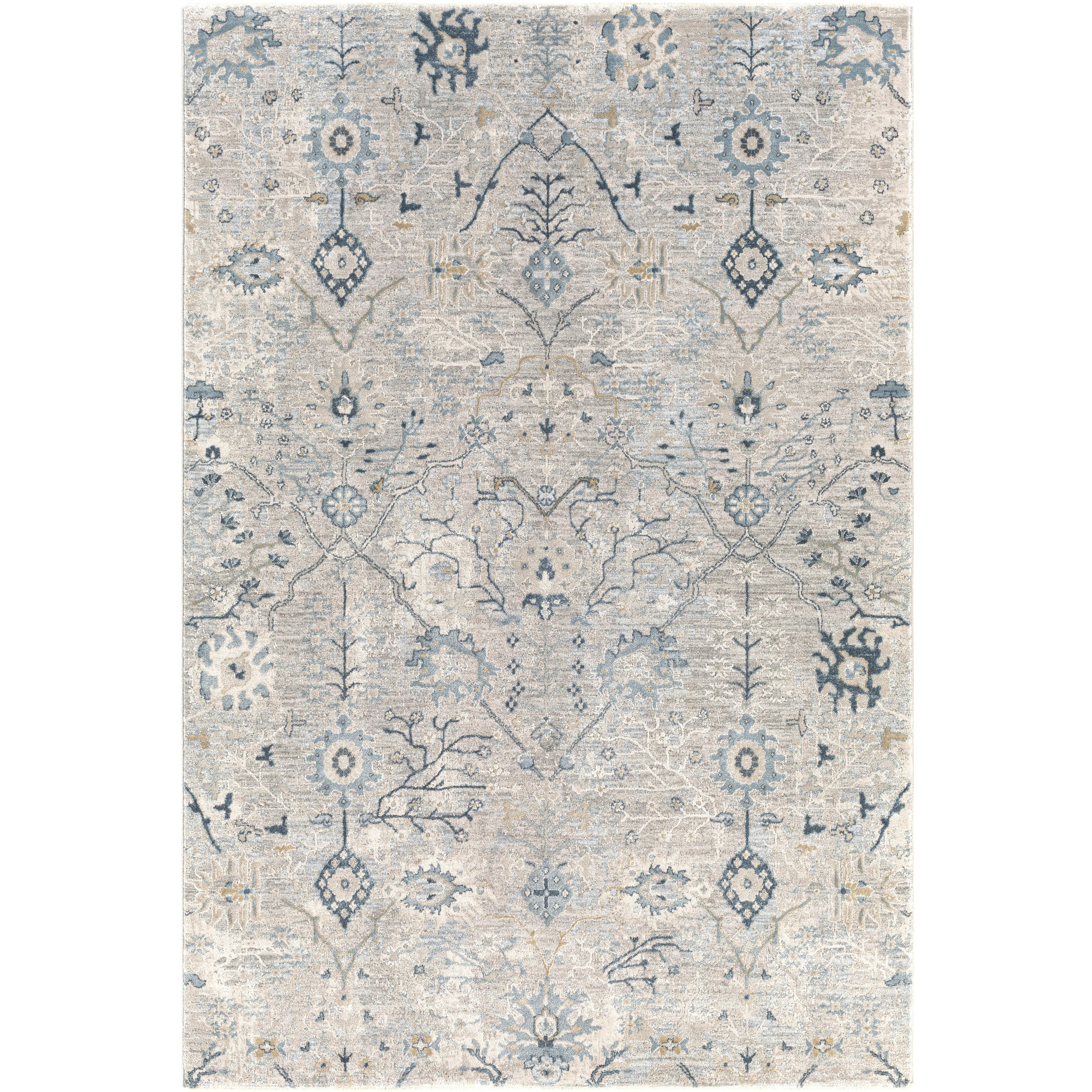 Surya Rugs Brunswick Collection Area Rug Dusty Sage, Light Beige, Taupe, Gray & Teal BWK-2316
