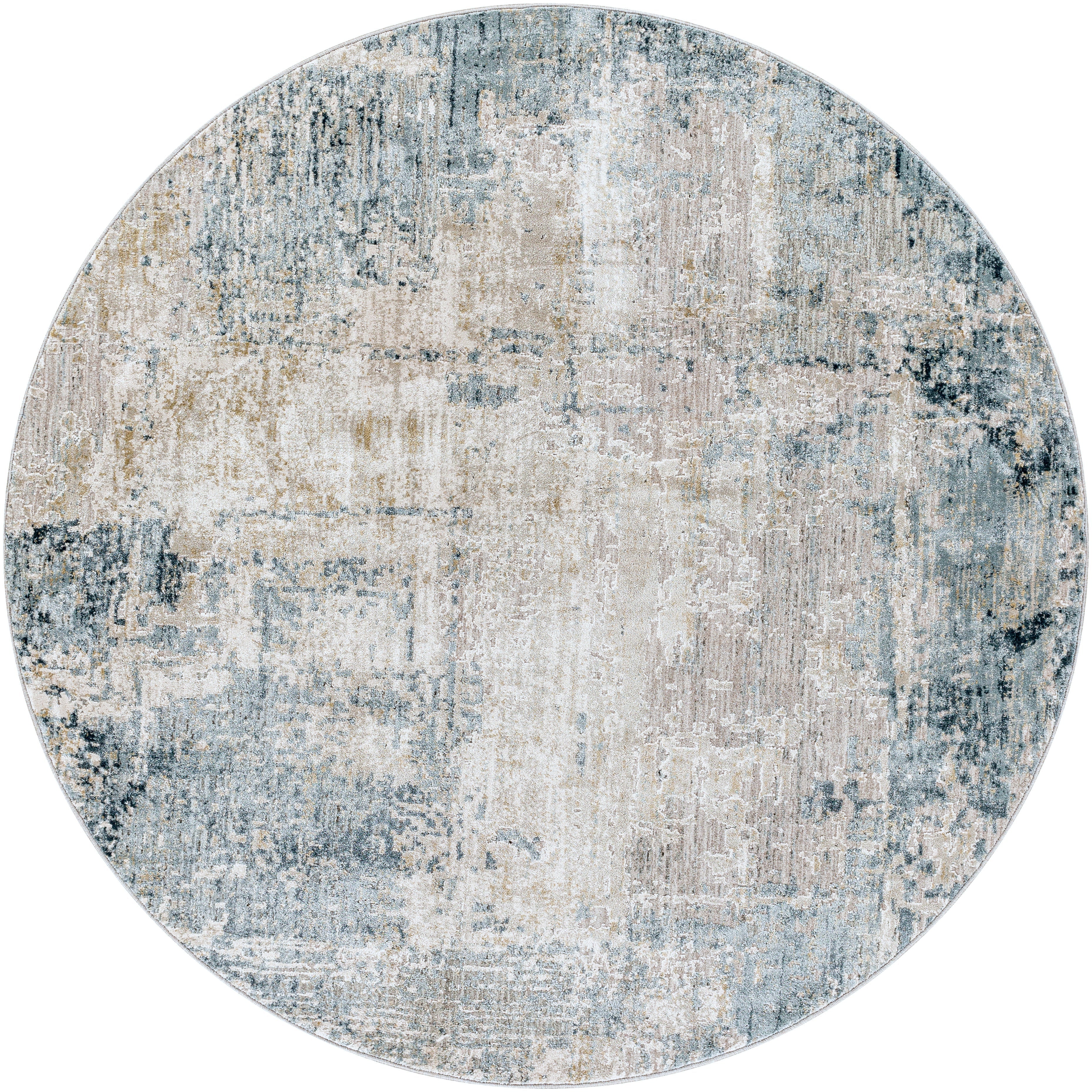 Surya Rugs Brunswick Collection Dusty Sage, Light Gray, Olive, Pale Blue, Taupe, Teal, White & Navy Area Rug BWK-2302 - Image 4