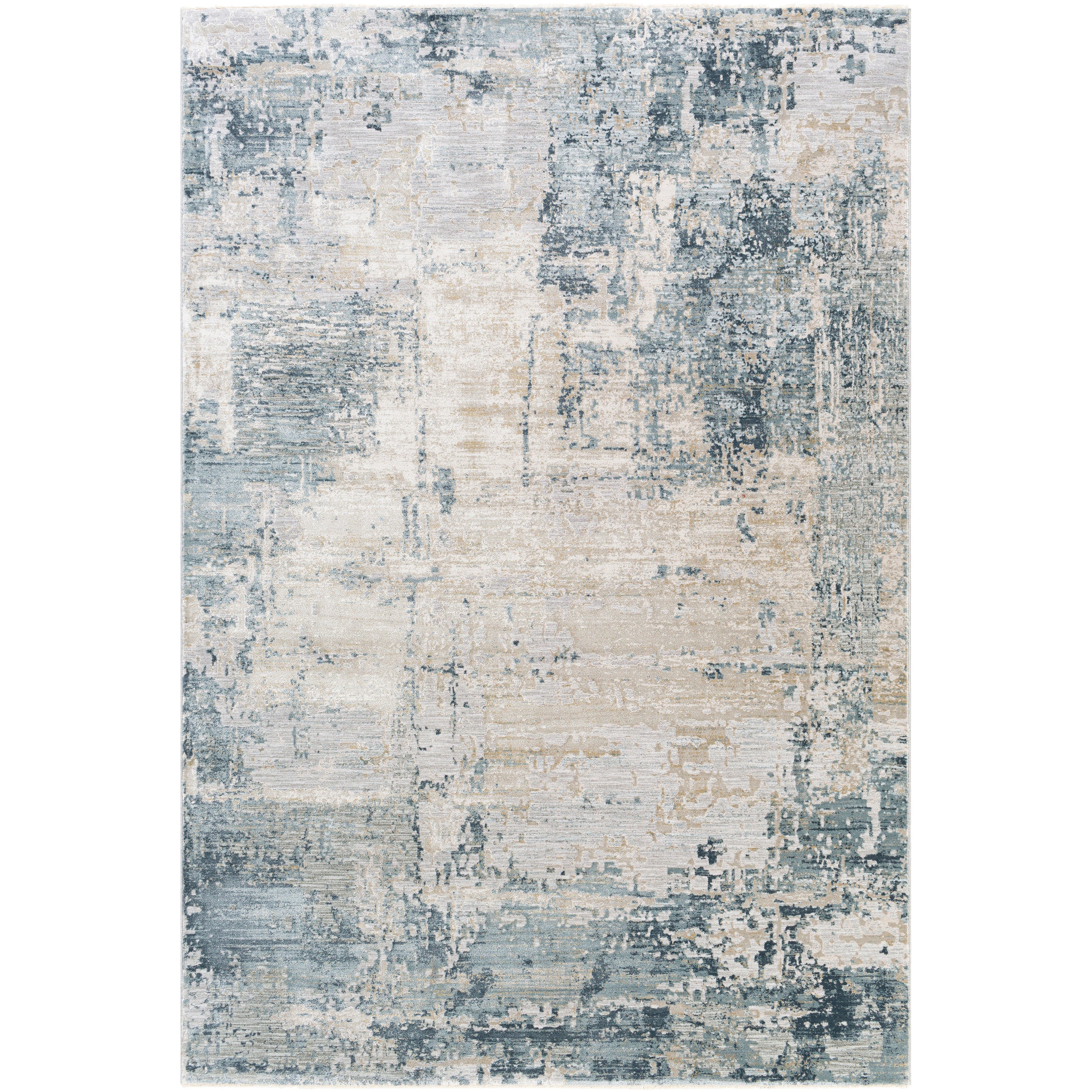 Surya Rugs Brunswick Collection Dusty Sage, Light Gray, Olive, Pale Blue, Taupe, Teal, White & Navy Area Rug BWK-2302 - Image 5