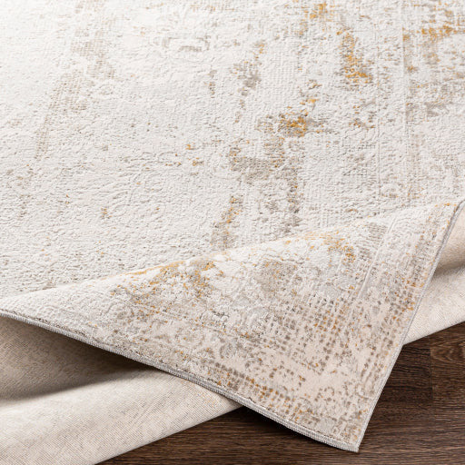 Surya Rugs Carmel Collection Light Gray, Off White, Gray, Mustard & Brown Area Rug CRL-2305 - Image 2