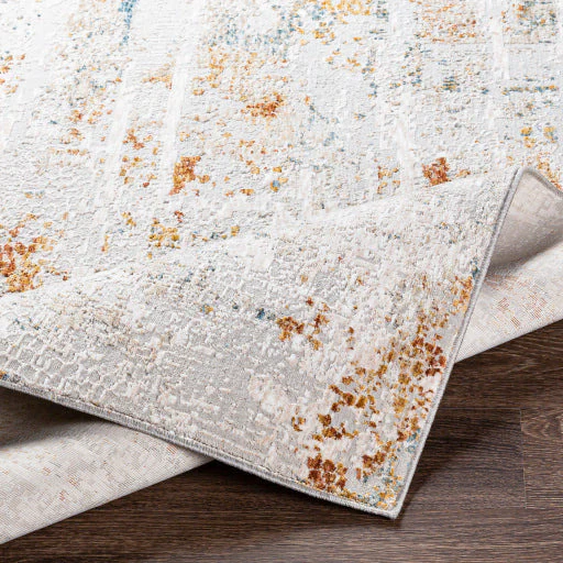 Surya Rugs Carmel Collection Light Gray, Off White, Gray, Mustard, Brown, Blue & Brick Red Area Rug CRL-2311 - Image 2
