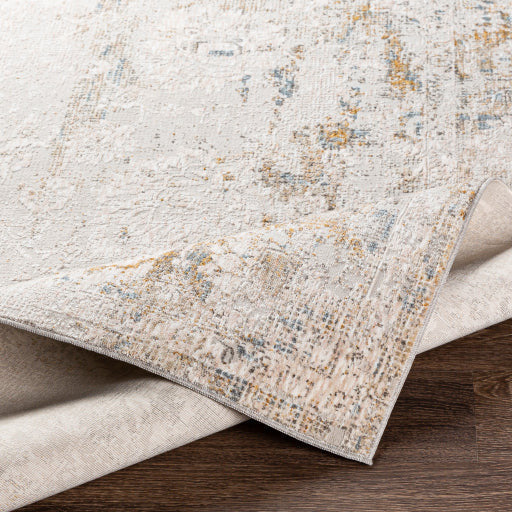 Surya Rugs Carmel Collection Light Gray, Dark Blue, Off White, Gray, Mustard & Brown Area Rug CRL-2306 - Image 4