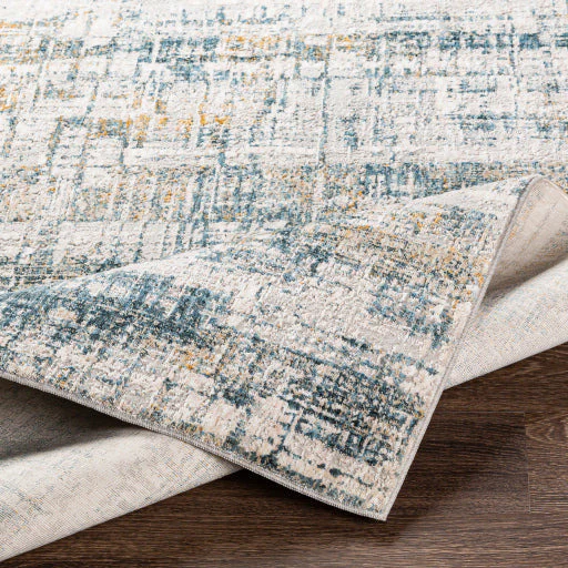 Surya Rugs Carmel Collection Light Gray, Off White, Gray, Mustard, Brown & Dark Blue Area Rug CRL-2309 - Image 3