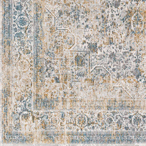Surya Rugs Carmel Collection Taupe, Blue, Dark Blue, Light Gray, Off White, Mustard & Brown Area Rug CRL-2312 - Image 3