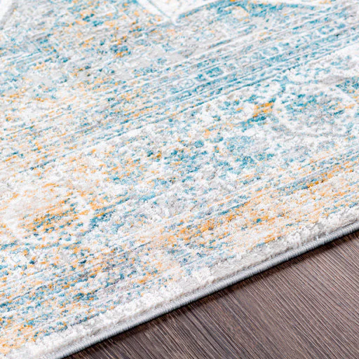Surya Rugs Carmel Collection Taupe, Blue, Dark Blue, Light Gray, Off White, Mustard & Brown Area Rug CRL-2312 - Image 4