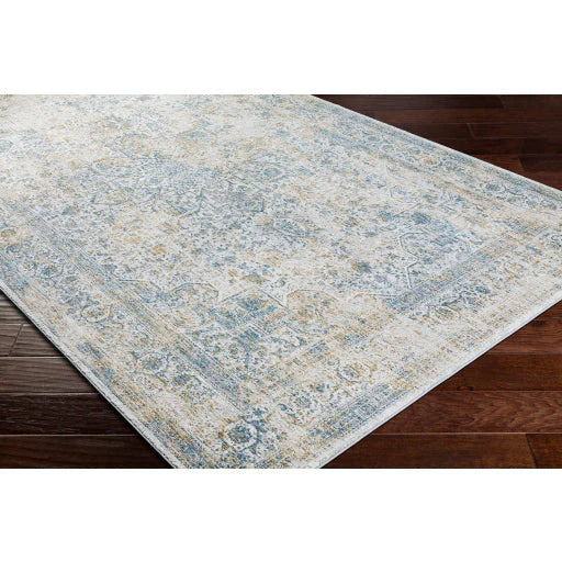 Surya Rugs Carmel Collection Taupe, Blue, Dark Blue, Light Gray, Off White, Mustard & Brown Area Rug CRL-2312 - Image 5