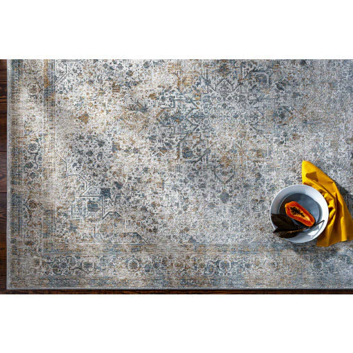 Surya Rugs Carmel Collection Taupe, Blue, Dark Blue, Light Gray, Off White, Mustard & Brown Area Rug CRL-2312 - Image 7
