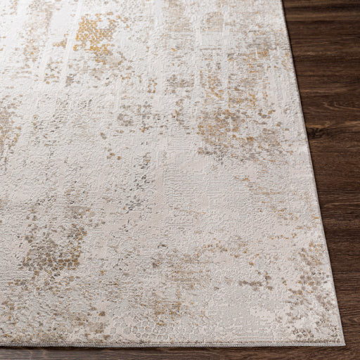 Surya Rugs Carmel Collection Light Gray, Dark Blue, Off White, Gray, Mustard, Brown & Blue Area Rug CRL-2310
