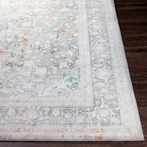 Surya Rugs Carmel Collection Taupe, Blue, Light Gray, Off White, Mustard & Brown Area Rug CRL-2313