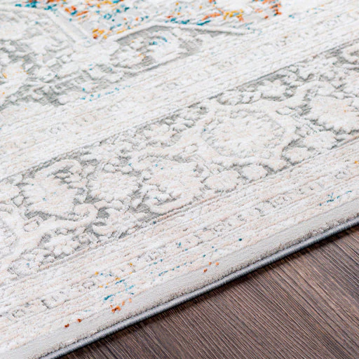 Surya Rugs Carmel Collection Taupe, Blue, Light Gray, Off White, Mustard & Brown Area Rug CRL-2313 - Image 3