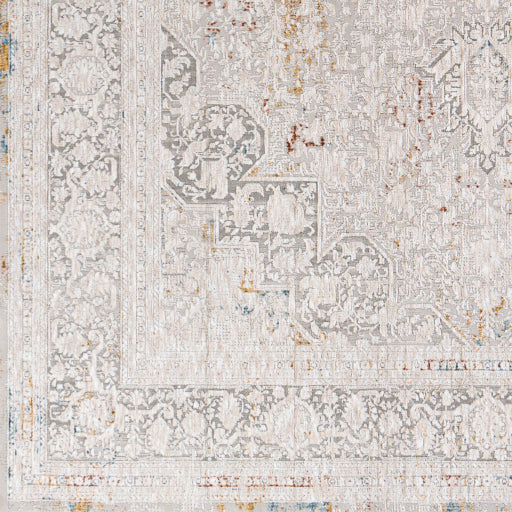 Surya Rugs Carmel Collection Taupe, Blue, Light Gray, Off White, Mustard & Brown Area Rug CRL-2313 - Image 4