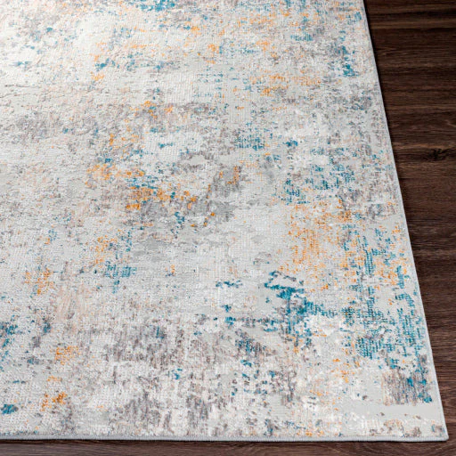 Surya Rugs Carmel Collection Taupe, Blue, Light Gray, Off White, Mustard & Brown Area Rug CRL-2314