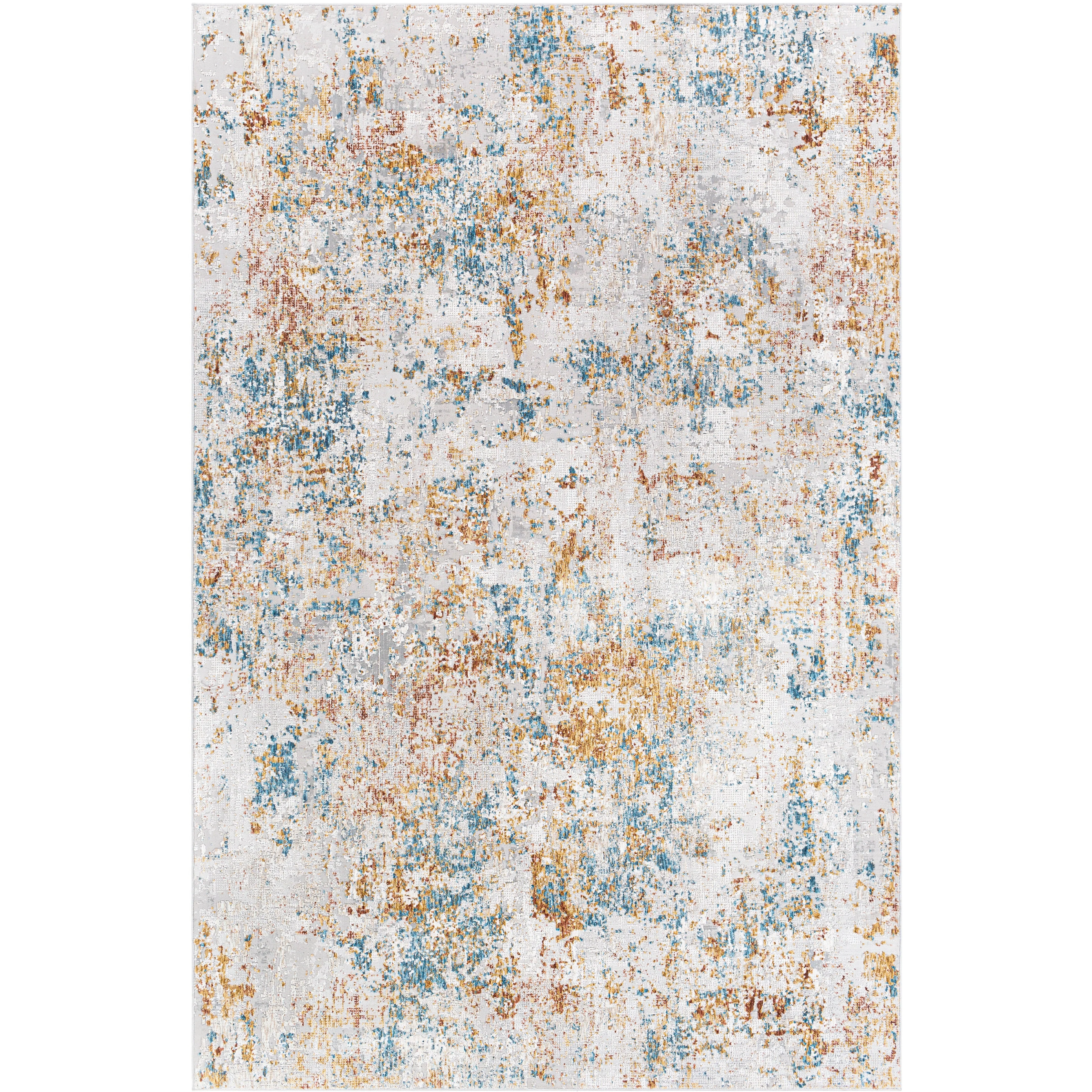 Surya Rugs Carmel Collection Taupe, Blue, Mustard, Dark Blue, Off White, Light Gray & Brown Area Rug CRL-2316 - Image 3