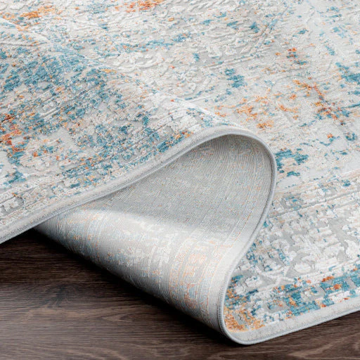 Surya Rugs Carmel Collection Taupe, Blue, Mustard, Off White & Light Gray Area Rug CRL-2317 - Image 4
