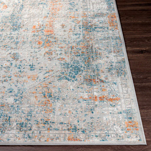 Surya Rugs Carmel Collection Taupe, Blue, Mustard, Off White & Light Gray Area Rug CRL-2317 - Image 6