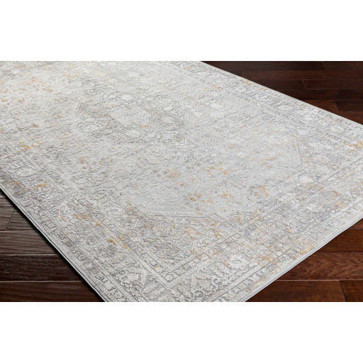 Surya Rugs Carmel Collection Taupe, Blue, Mustard, Off White & Light Gray Area Rug CRL-2318 - Image 4