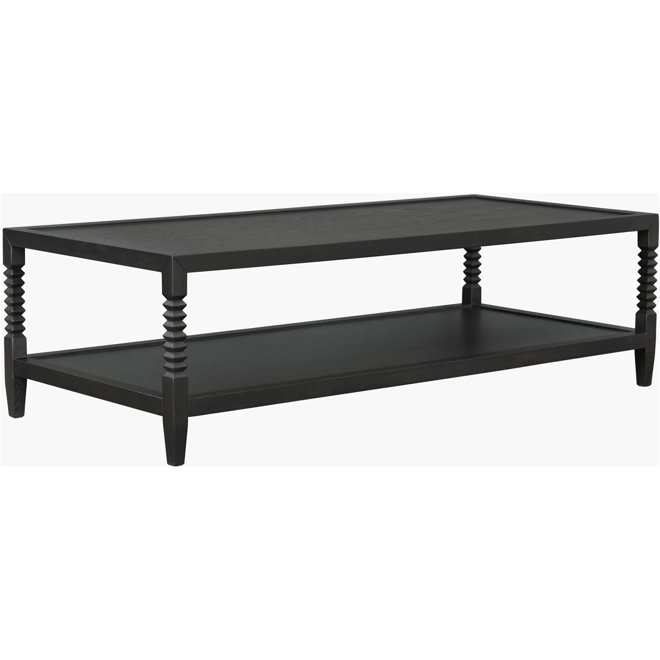 Surya Vansaar Modern Black Oak Coffee Table - Image 4