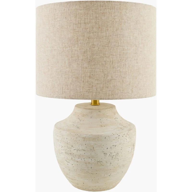 Becki Owens x LIVABLISS Alondra Ceramic Accent Table Lamp in Painted Cream