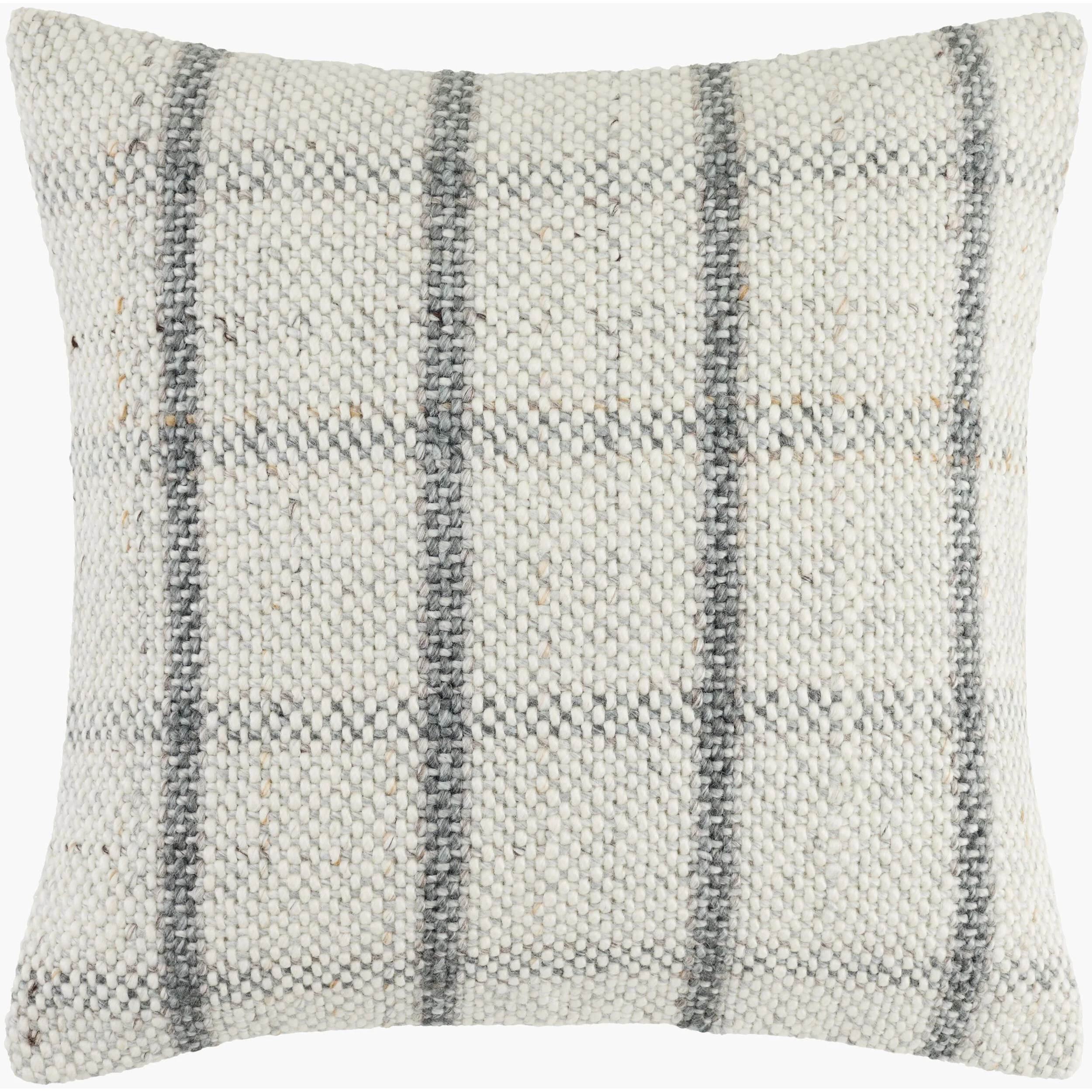 Becki Owens x LIVABLISS Amaya Pillow in Dove Gray Plaid - Image 2