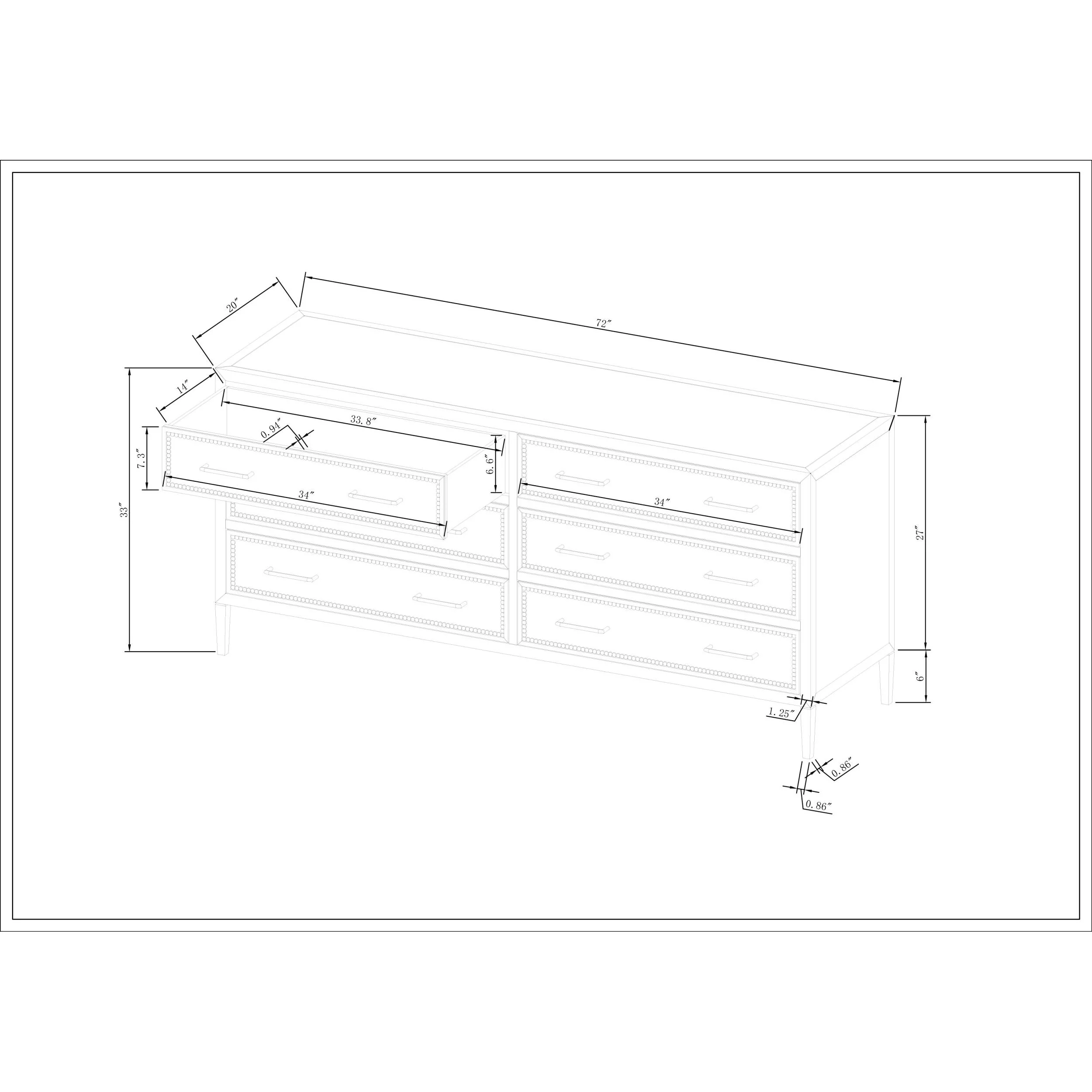 Becki Owens x SURYA Hermosa Wood Dresser - Image 9