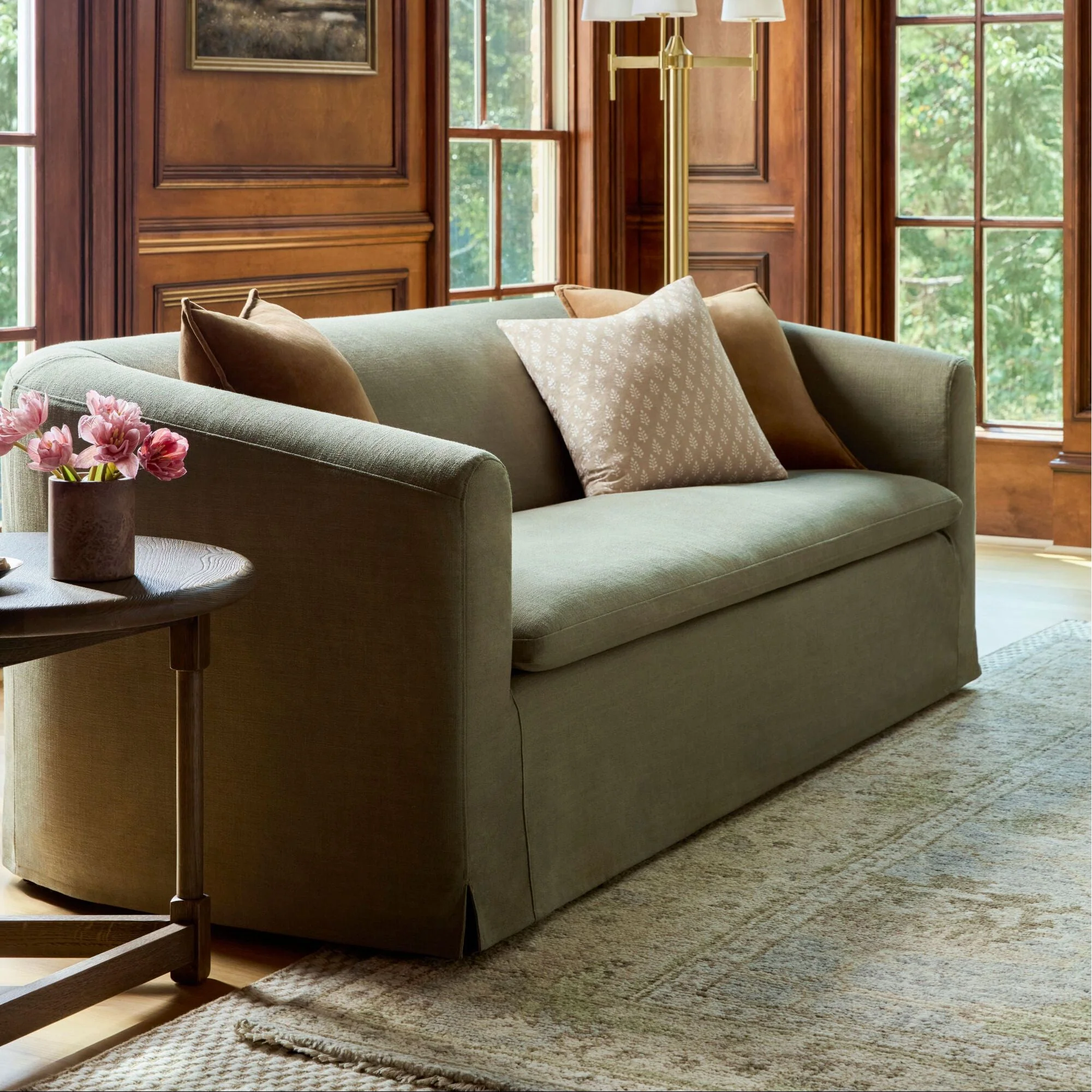 Becki Owens x SURYA Leandro End Table in Brown Brushed Oak - Image 10