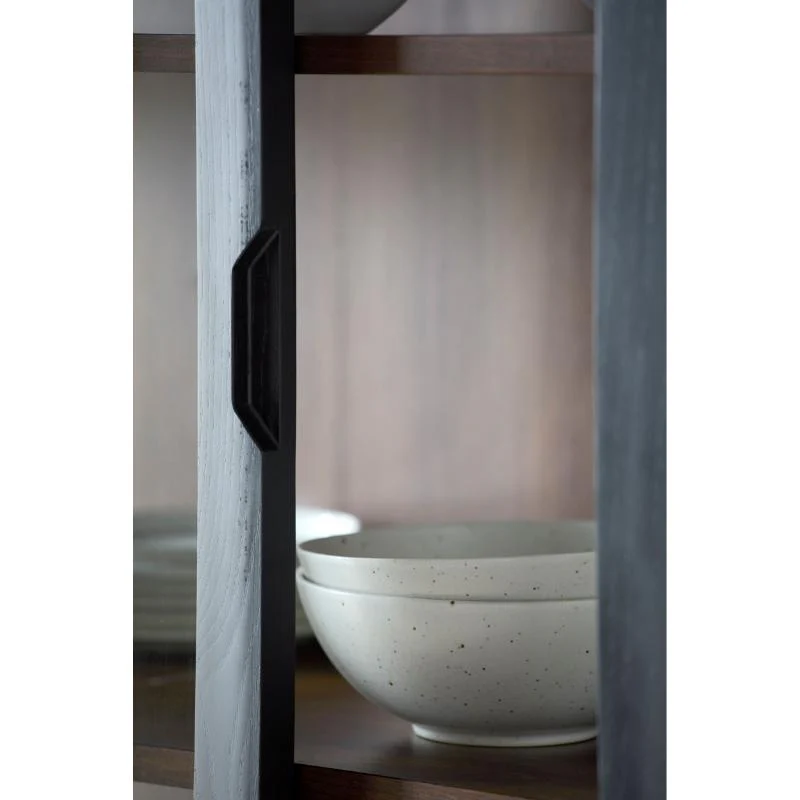 Becki Owens x SURYA Modern Tall Marin Bookcase in Black Stained Oak - Image 7