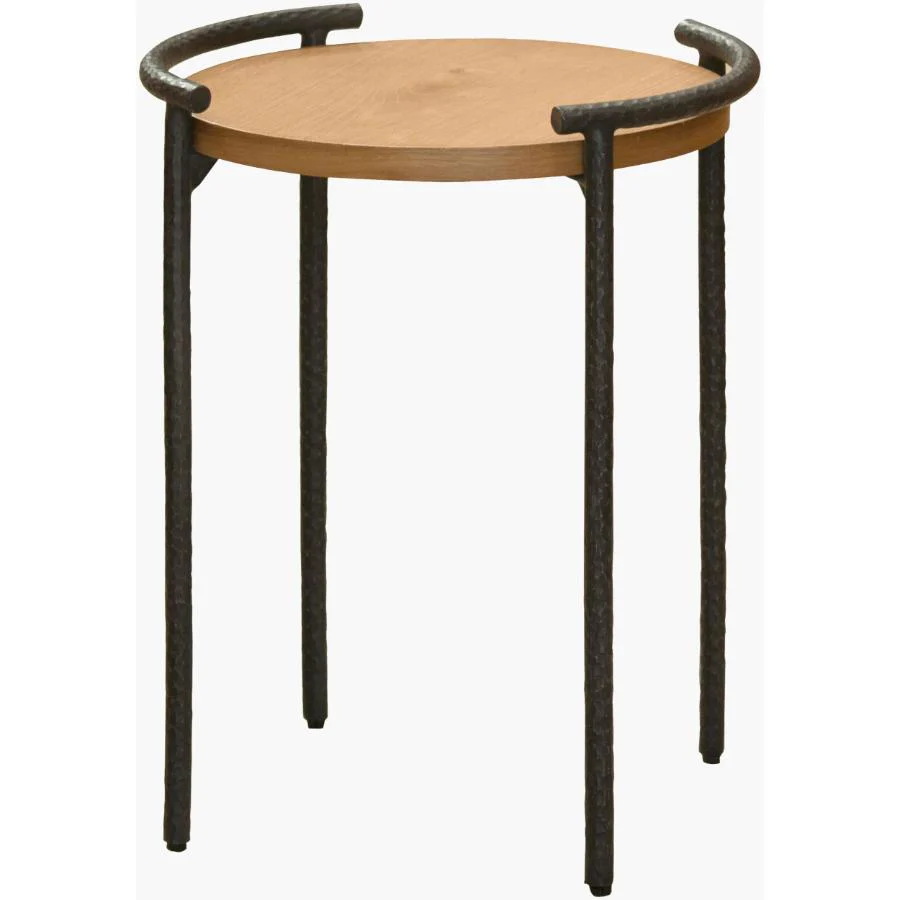 Becki Owens x SURYA Ojai Iron and Wood End Table - Image 2