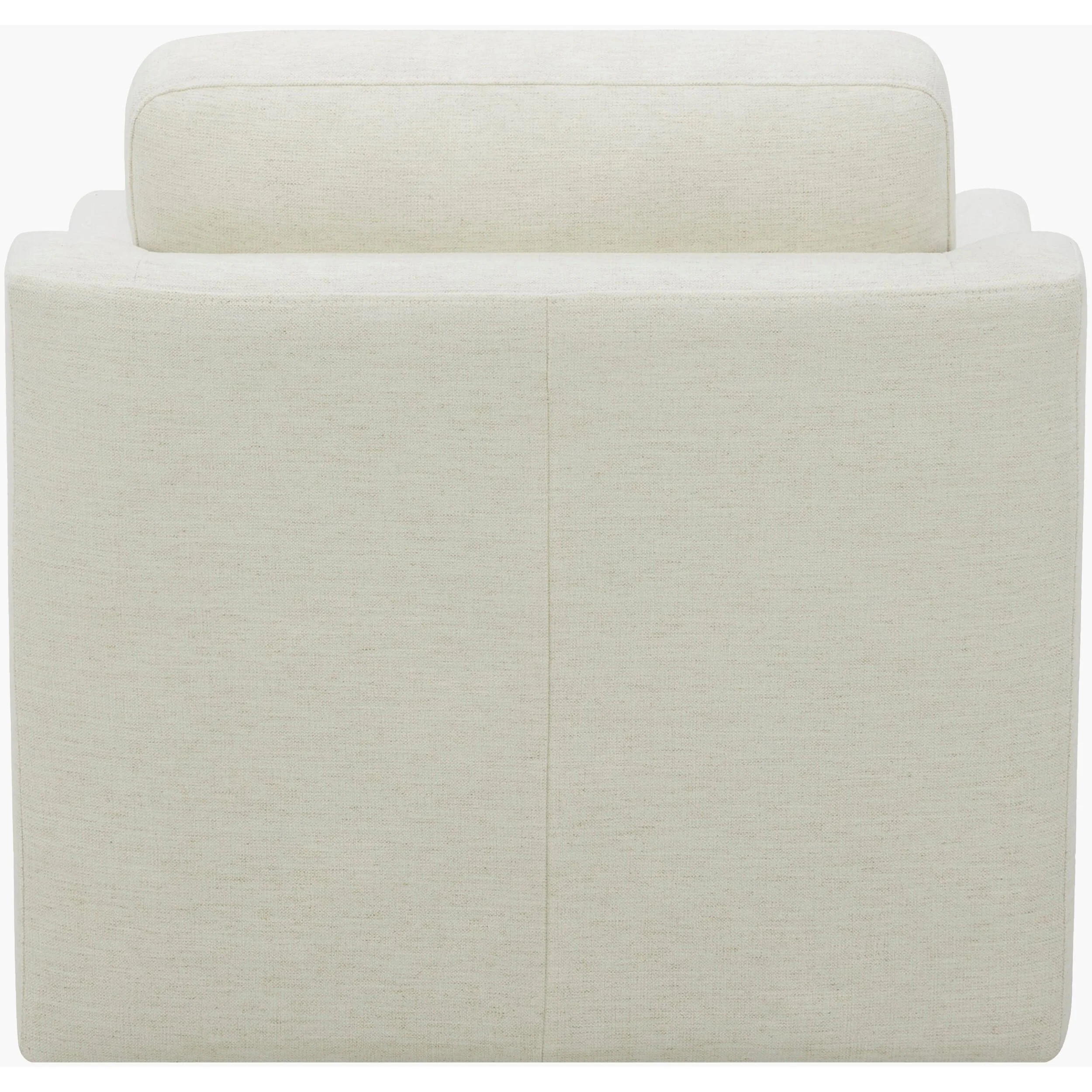 Becki Owens x SURYA Pismo Swivel Glider Chair in Off-White Linen - Image 4