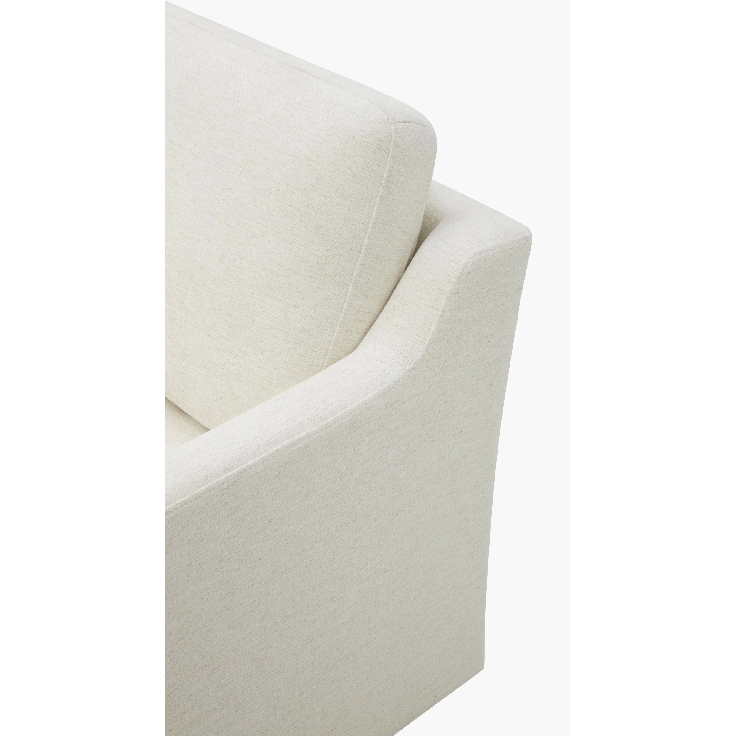 Becki Owens x SURYA Pismo Swivel Glider Chair in Off-White Linen - Image 5