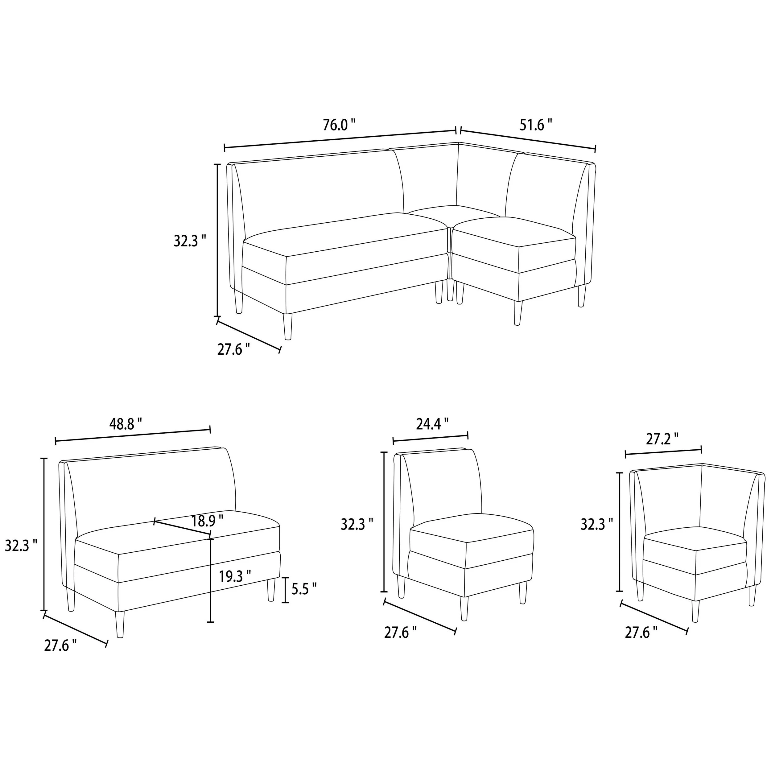 Becki Owens x SURYA Stinson Banquette Dining Bench - Image 4