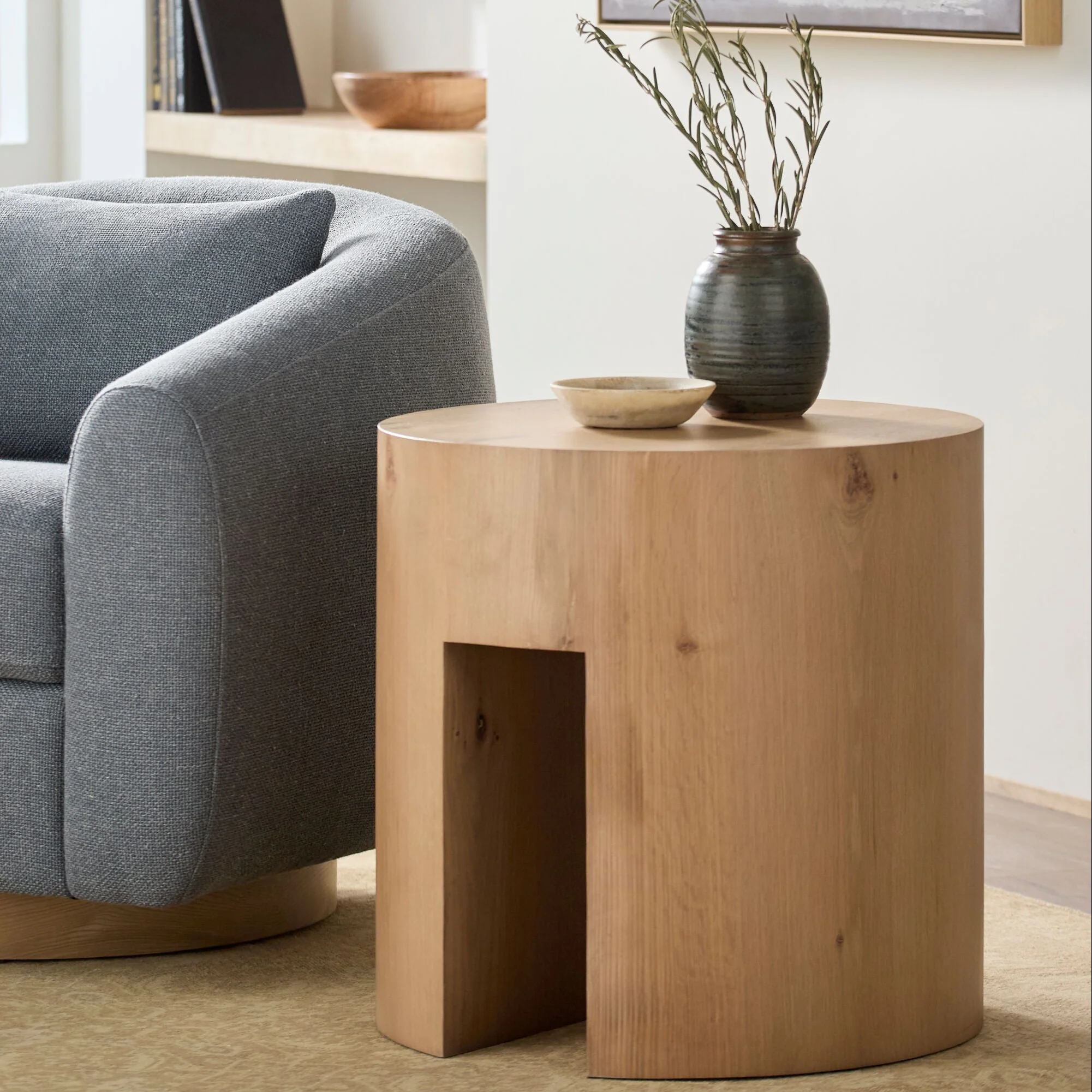 Becki Owens x SURYA Whitly Oak Wood End Table