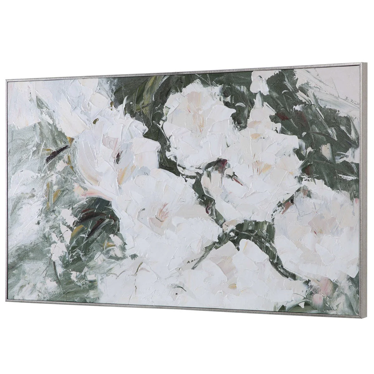 Uttermost Sweetbay Magnolias Floral Hand Painted Canvas - Image 4