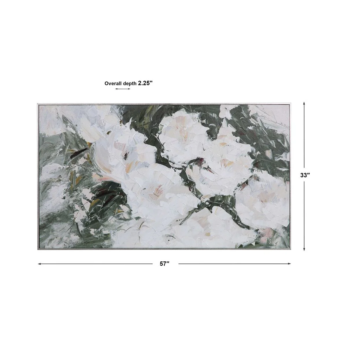Uttermost Sweetbay Magnolias Floral Hand Painted Canvas - Image 7