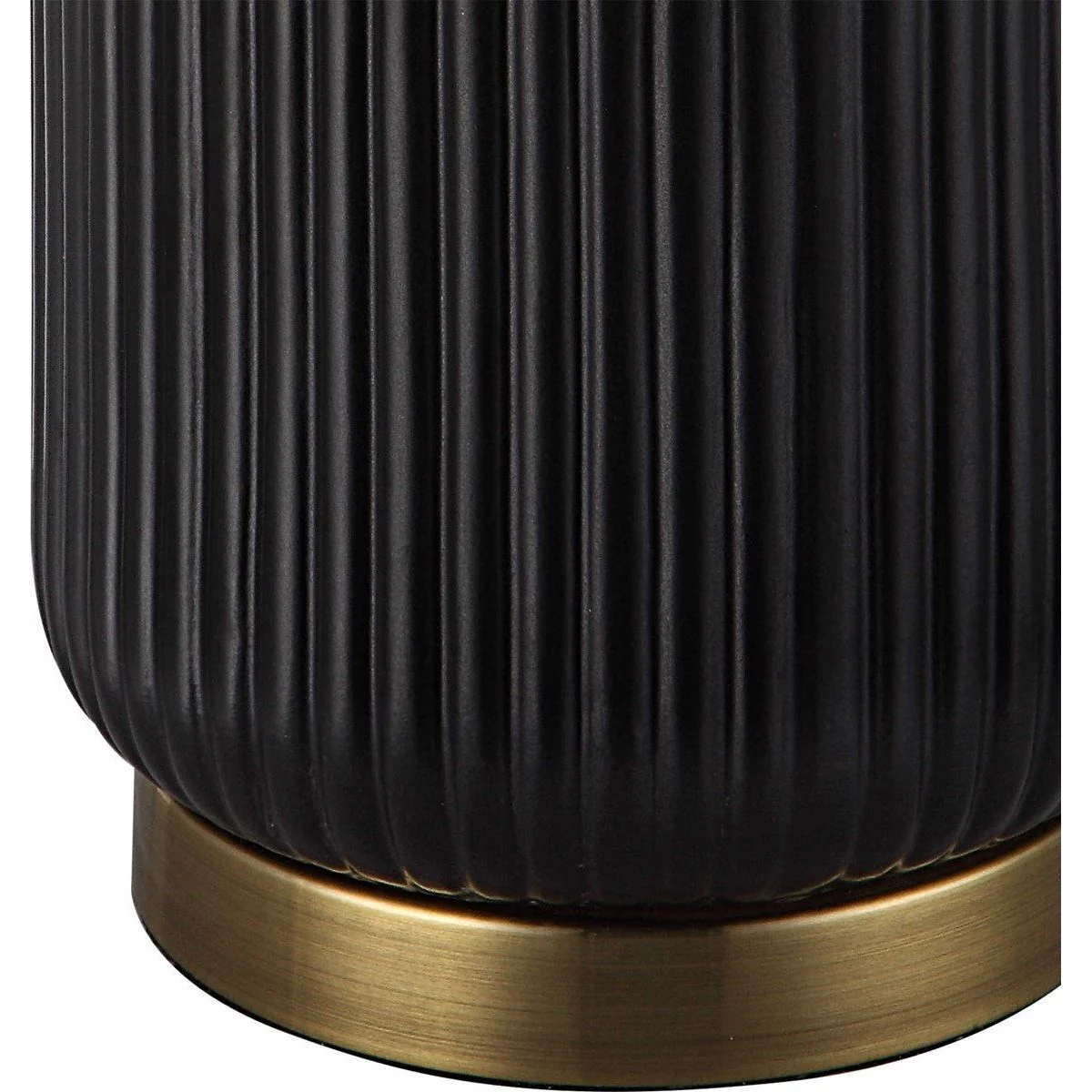 Casa Bella Living White Linen Shade with Black Textured Ceramic Base Table Lamp ~ LAST CHANCE SALE ~ LIMITED QUANTITY - Image 6