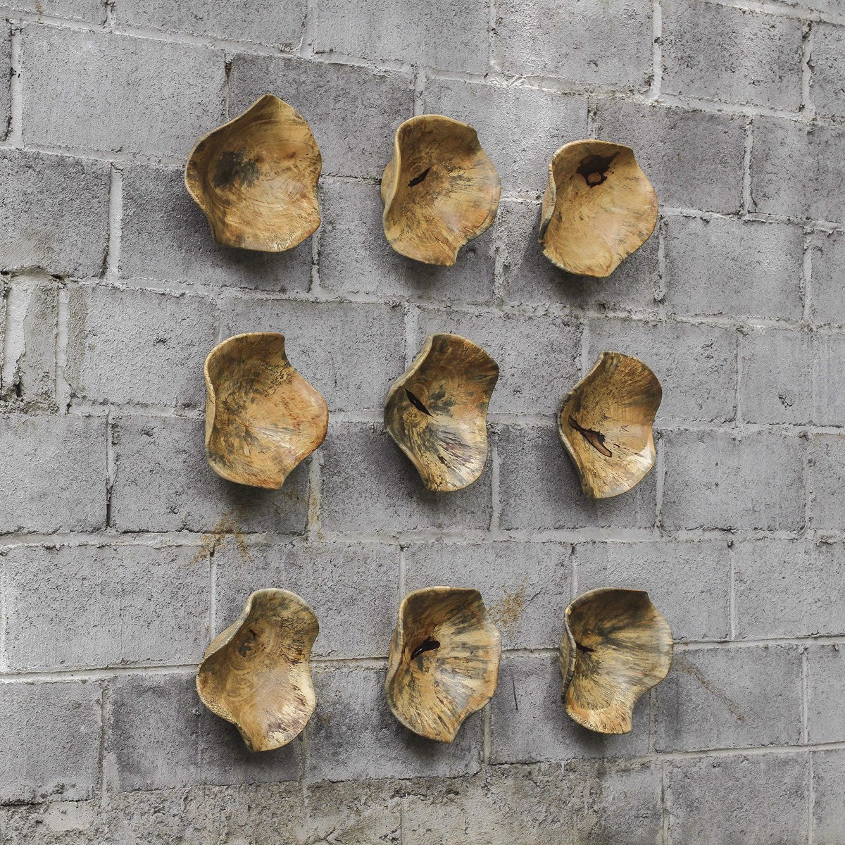 Uttermost Tamarine Set of 3 Wood Wall Decor - Image 3