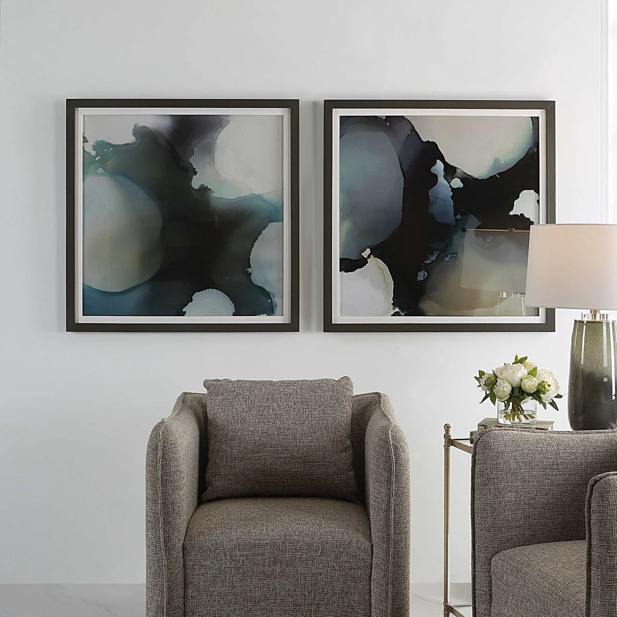 Uttermost Telescopic Set of 2 Modern Framed Prints