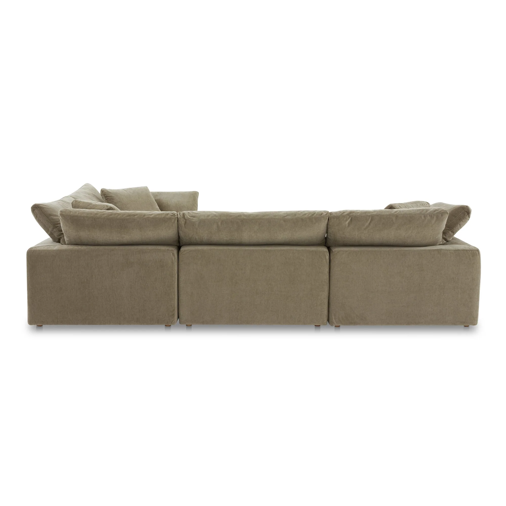 Moe's Home Collection Terra Desert Sage Classic L-Shaped Modular Sectional - Image 4