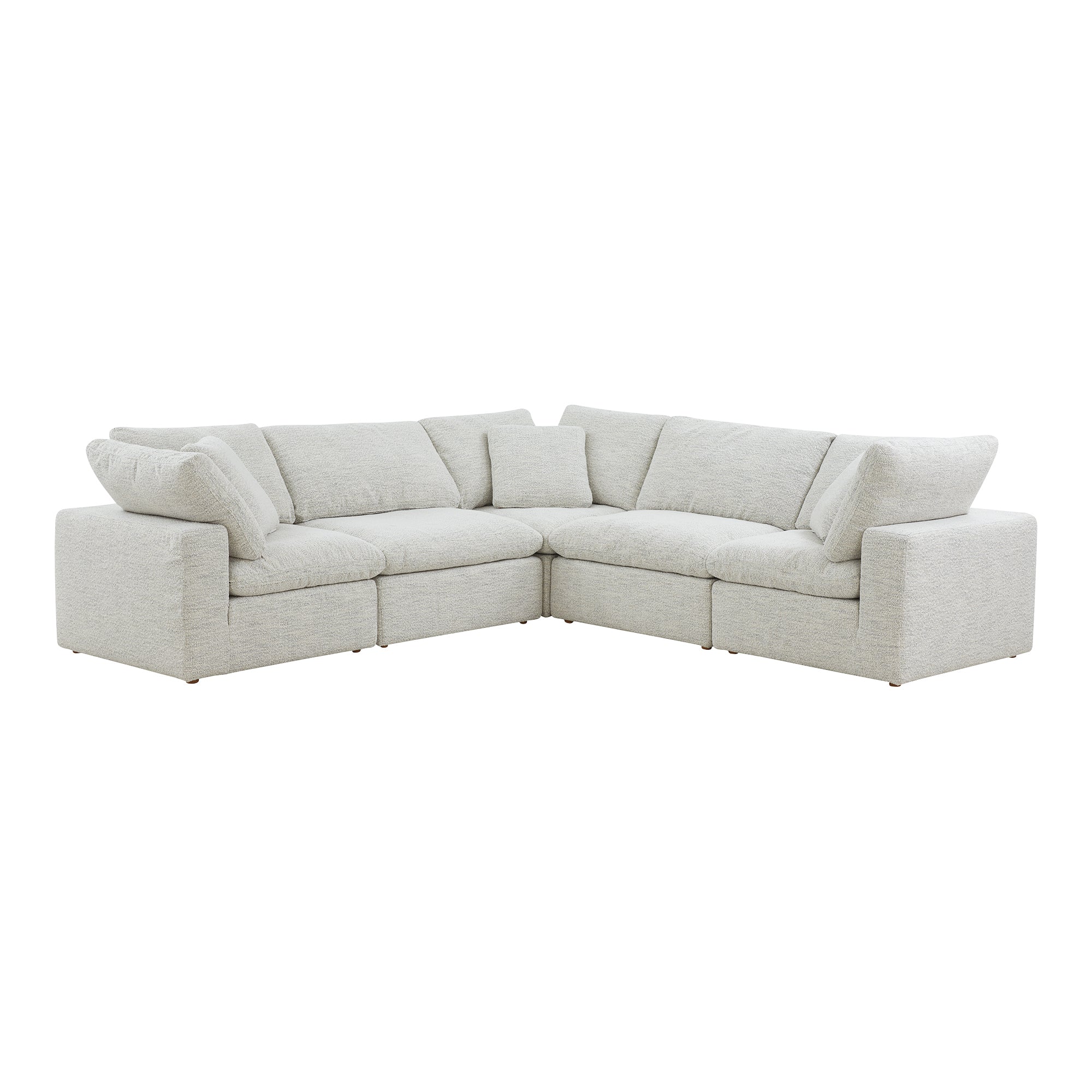 Moe's Home Collection Terra Coastside Sand Condo Classic L-Shaped Modular Sectional - Image 2