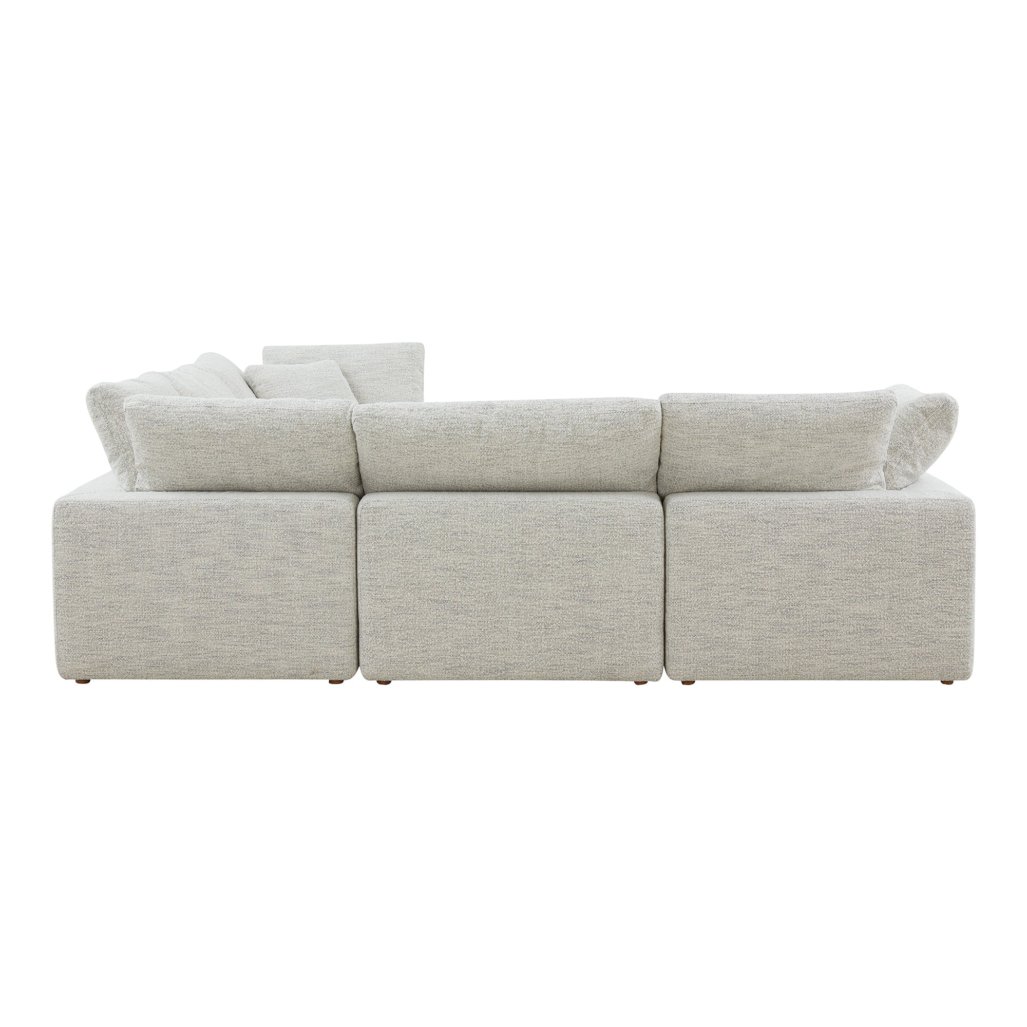 Moe's Home Collection Terra Coastside Sand Condo Classic L-Shaped Modular Sectional - Image 4