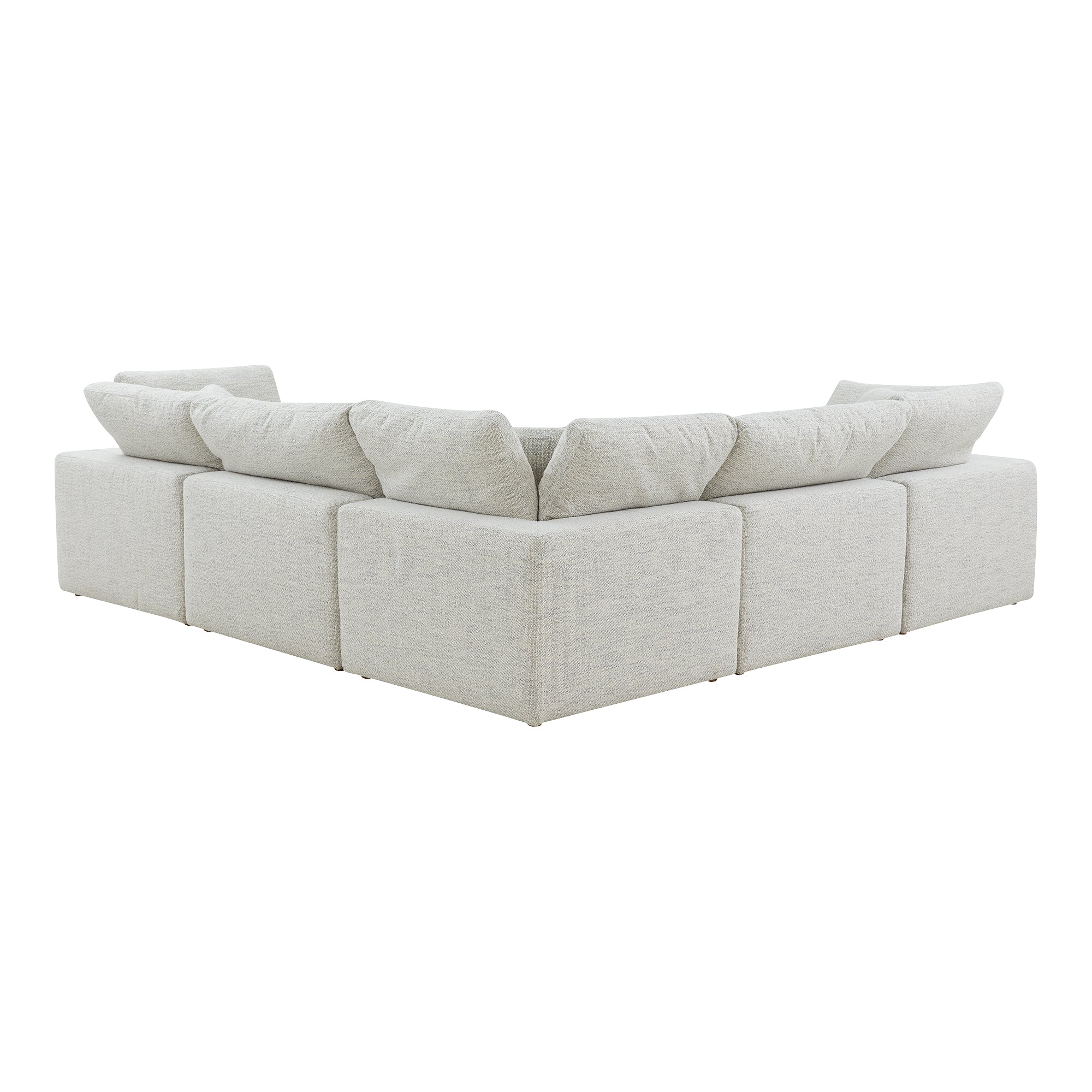 Moe's Home Collection Terra Coastside Sand Condo Classic L-Shaped Modular Sectional - Image 5